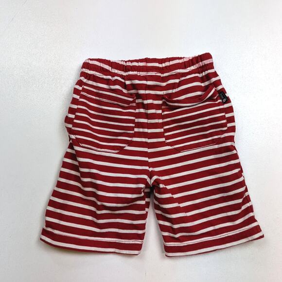 Jojo Maman Bebe Shorts Boy Sz 18-24m Red Stripe Cargo Long Bermuda Casual Basic - Picture 2 of 5